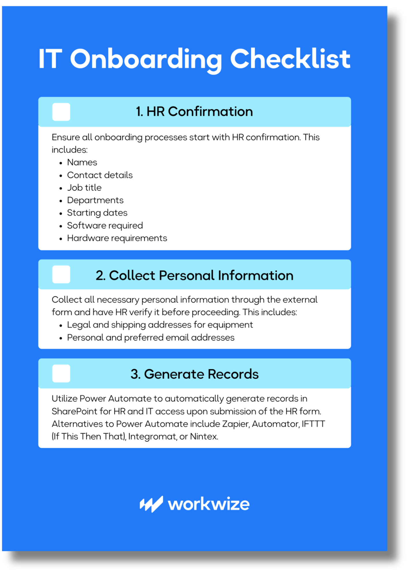 IT Onboarding Checklist - Cover shadow