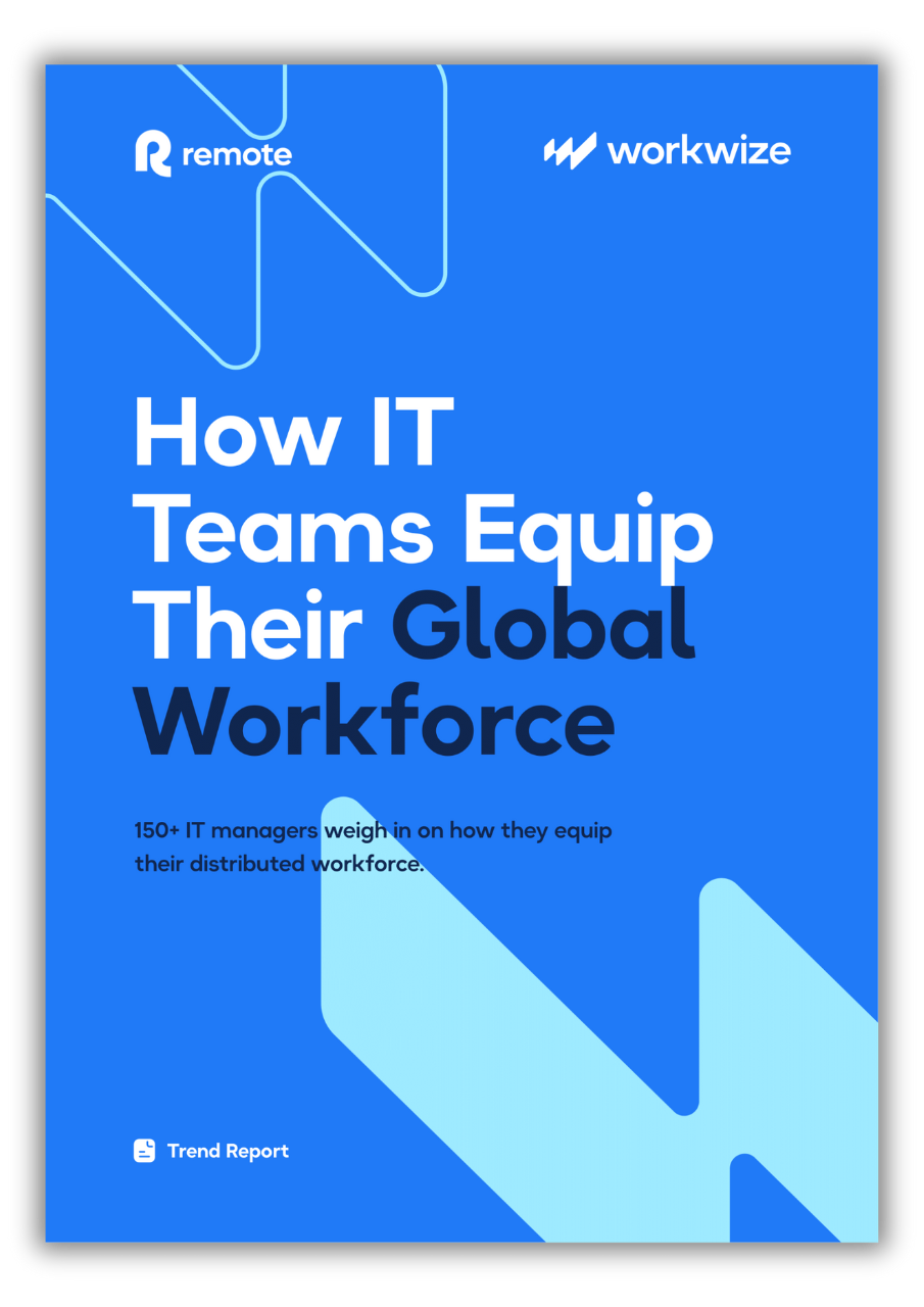 Report How IT Teams Equip Their Global Workforce - Cover + shadow